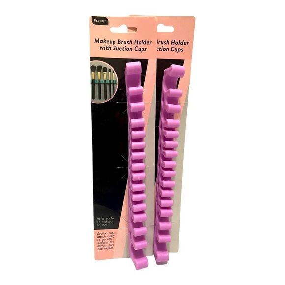 BColor Silicone Suction Cup Makeup Brush Holder (Set of 2) - Picture 1 of 8